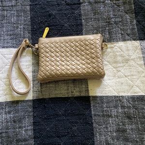 Tan wristlet/purse